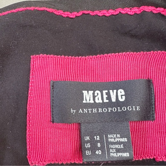 Anthropologie MAEVE Alisa velvet colorful dress, 8. - Picture 9 of 10